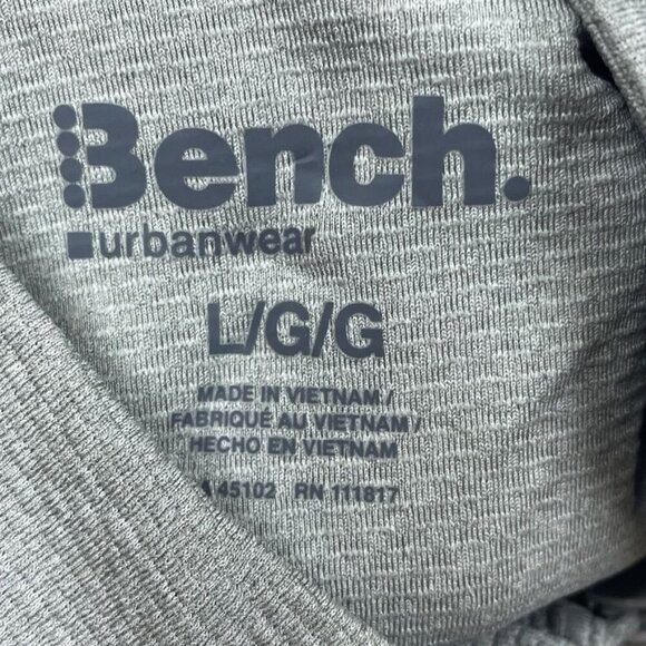 Bench Urbanwear Mens Full-Zip Jacket Size L Moisture-Wicking Gray a0027 - Picture 7 of 8